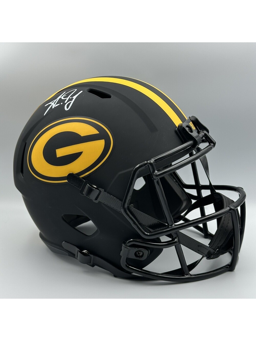 Aaron Jones Signed NFL Packers Full-Size Eclipse Alternate Speed Helmet Beckett